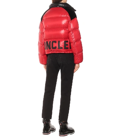 Shop Moncler Chouelle Quilted Down Coat In Red