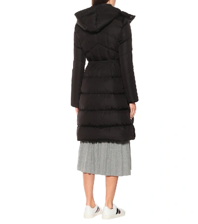 Shop Moncler Agot Quilted Down Coat In Black