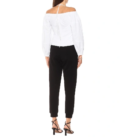 Shop Rta Silvia Off-shoulder Top In White