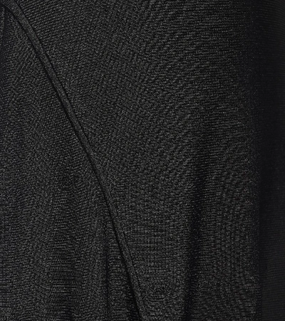 Shop Bottega Veneta Turtleneck Jersey Maxi Dress In Black