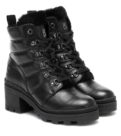 Shop Bogner Belgrade Leather Ankle Boots In Black