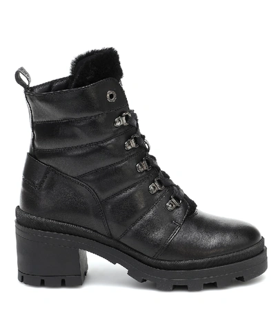 Shop Bogner Belgrade Leather Ankle Boots In Black