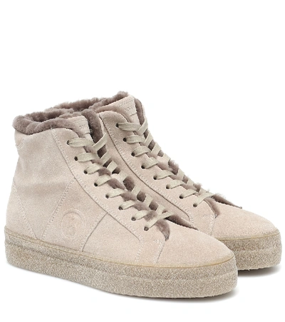 Shop Bogner Denver Suede Sneakers In Beige