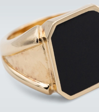 Shop Bottega Veneta Gold Vermeil Seal Ring