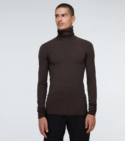 Shop Bottega Veneta Turtleneck Sweater In Brown