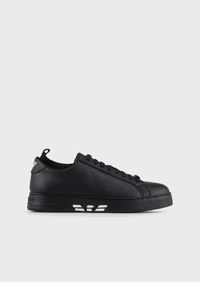 Shop Emporio Armani Sneakers - Item 11924873 In Black 1