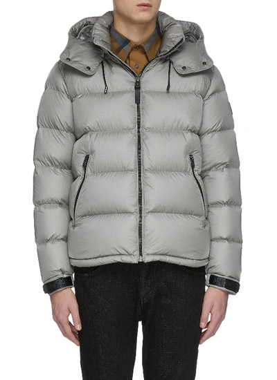 Shop Mackage 'jonas' Hooded Down Puffer Jacket In Grey