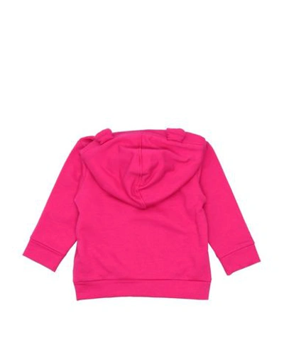 Shop Philipp Plein Newborn Girl Sweatshirt Fuchsia Size 3 Cotton, Elastane In Pink