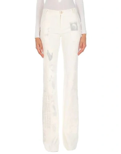 Shop Hyein Seo Casual Pants In Ivory