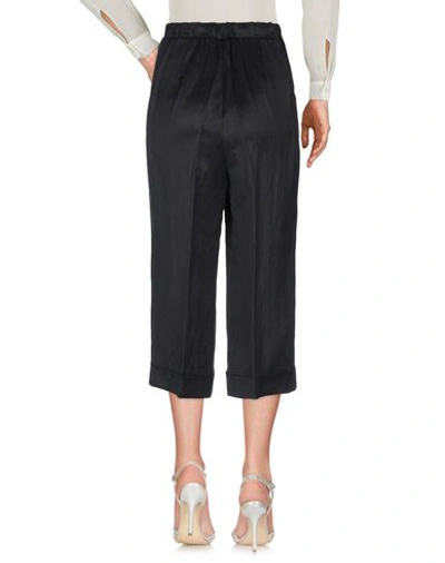 Shop Via Masini 80 3/4-length Shorts In Black