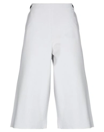 Shop Liviana Conti 3/4-length Shorts In Light Grey