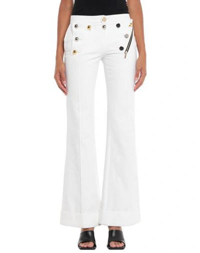 Shop Ronald Van Der Kemp Casual Pants In White