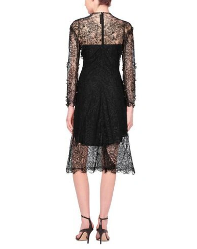 Shop Francesco Scognamiglio Midi Dresses In Black