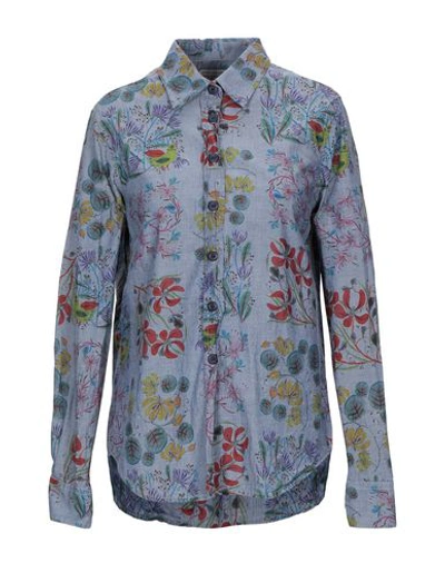 Shop History Repeats Floral Shirts & Blouses In Slate Blue