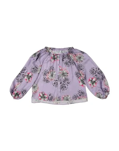 Shop Versace Young Patterned Shirts & Blouses In Lilac