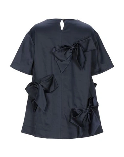 Shop Anna K Blouse In Dark Blue