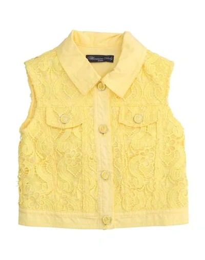 Shop Miss Blumarine Jackets In Yellow