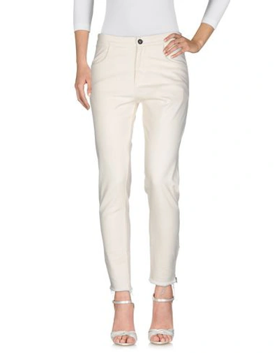 Shop Barena Venezia Jeans In Ivory