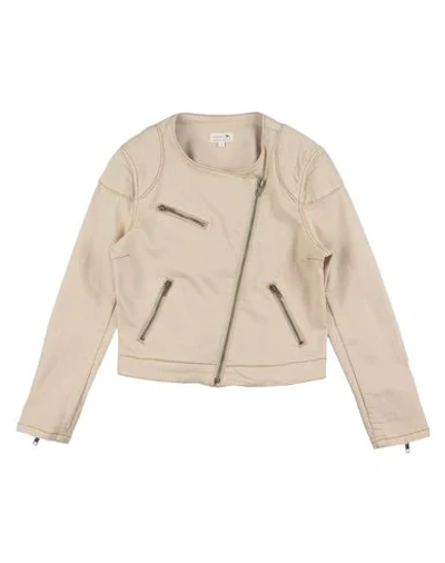 Shop Soeur Denim Outerwear In Beige