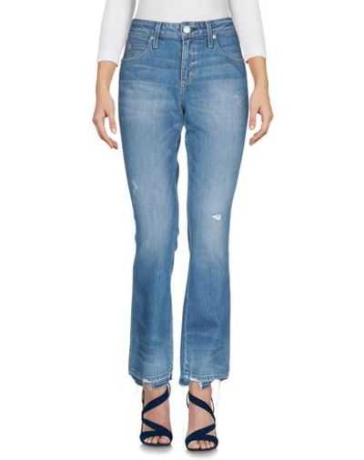 Shop Amo Denim Pants In Blue