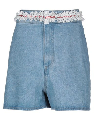 Shop Jour/né Denim Shorts In Blue