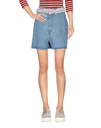 Shop Jour/né Denim Shorts In Blue