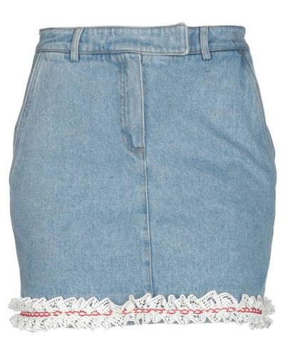 Shop Jour/né Denim Skirts In Blue