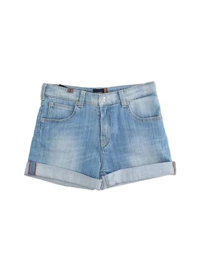 Shop Atelier Notify Denim Shorts In Blue