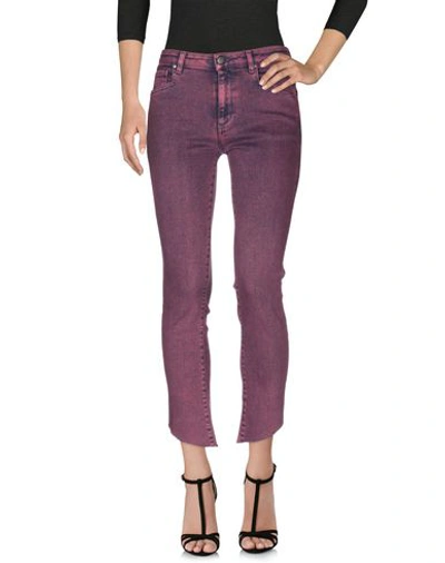 Shop Acynetic Jeans In Garnet