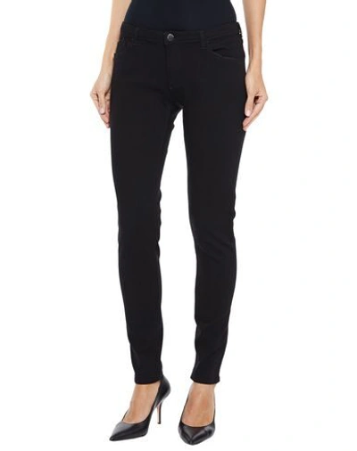 Emporio Armani Denim Pants In Black