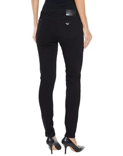 Emporio Armani Denim Pants In Black