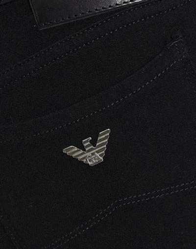 Emporio Armani Denim Pants In Black