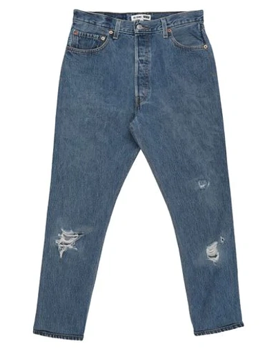 Shop Re/done With Levi's Denim Pants In Blue