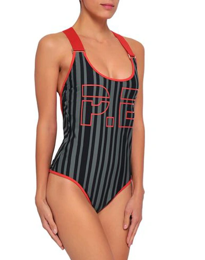 Shop P.e Nation One-piece Swimsuits In Military Green