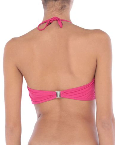 Shop Zimmermann Bikini Tops In Fuchsia