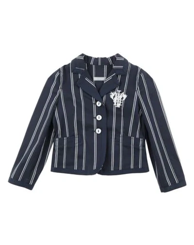 Shop I Pinco Pallino Suit Jackets In Dark Blue