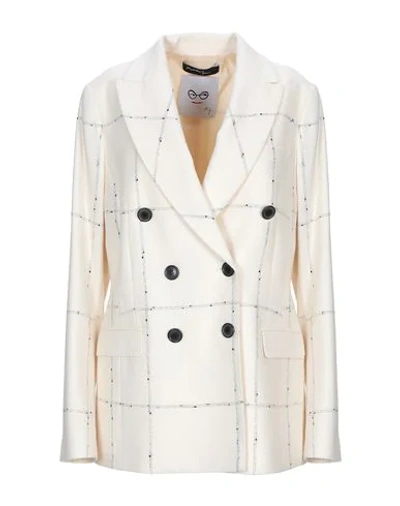 Shop Rossella Jardini Suit Jackets In Ivory