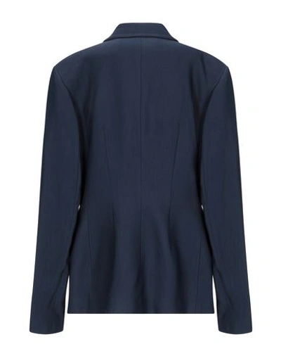 Shop Khaite Suit Jackets In Dark Blue