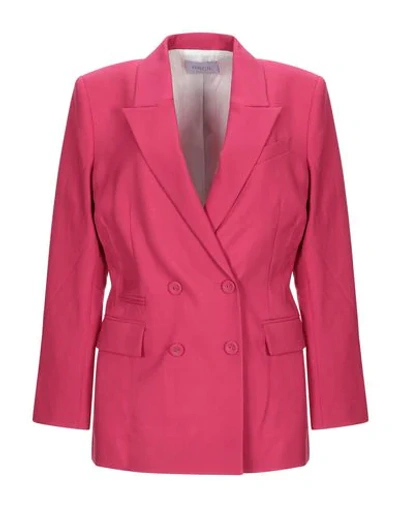 Shop Racil Suit Jackets In Fuchsia