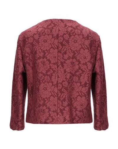 Shop Ainea Sartorial Jacket In Maroon