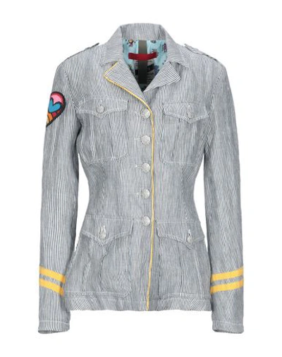 Shop History Repeats Sartorial Jacket In Slate Blue
