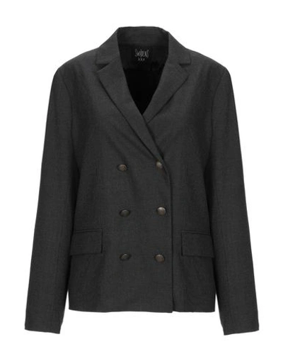 Shop Swildens Suit Jackets In Steel Grey