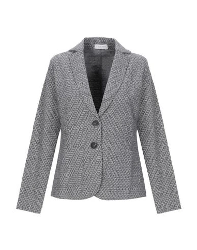 Shop Le Tricot Perugia Suit Jackets In Grey