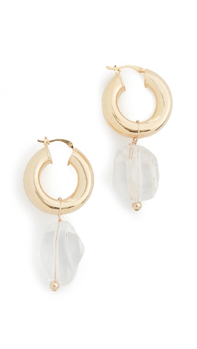 Shop Eliou Cecile Earrings In Gold