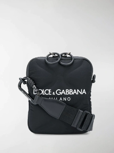 Shop Dolce & Gabbana Logo-print Messenger Bag In Black