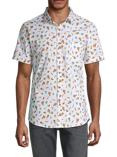 Shop Sovereign Code Men's Printed Short-sleeve Shirt In Taco Party