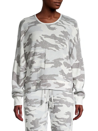 Shop Vintage Havana Fleece Criss-cross Sweater In Summer Grey