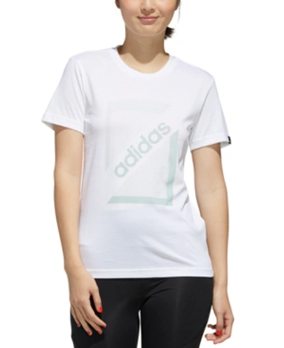 Shop Adidas Originals Adidas Women's Graphic T-shirt In White
