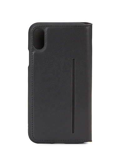 Shop Y-3 Booklet Leather Iphone X/xs Case In Black White
