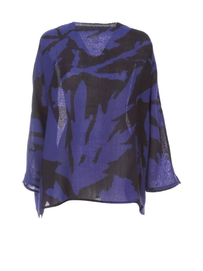Shop Daniela Gregis Lunedi` Cimosa 100% Wool Shirt In Soffione Nero Draw